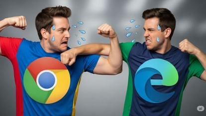 Microsoft edge vs google chrome ai 90s era browser war returns