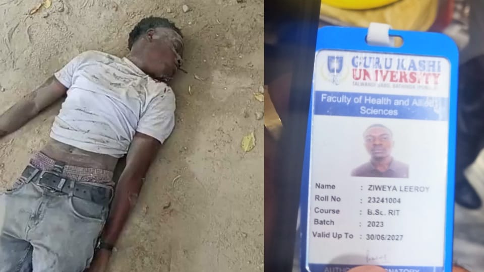 Zimbabwean student was attacked by security guard of Guru Kashi University Bathinda