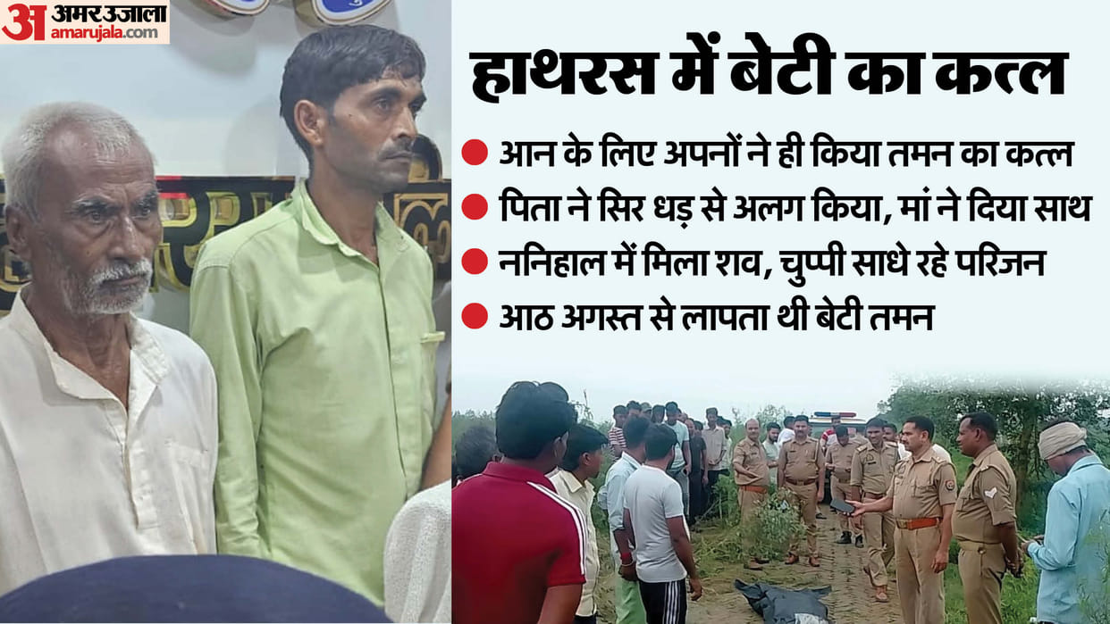 Hathras Murder Daughter Step mother held feet grandfather held hands father cut off his head Drugs mixed food
