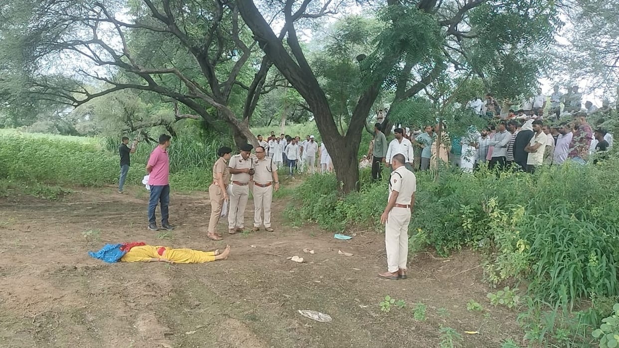 private school teacher missing for three days was murdered by slitting his throat in bhiwani