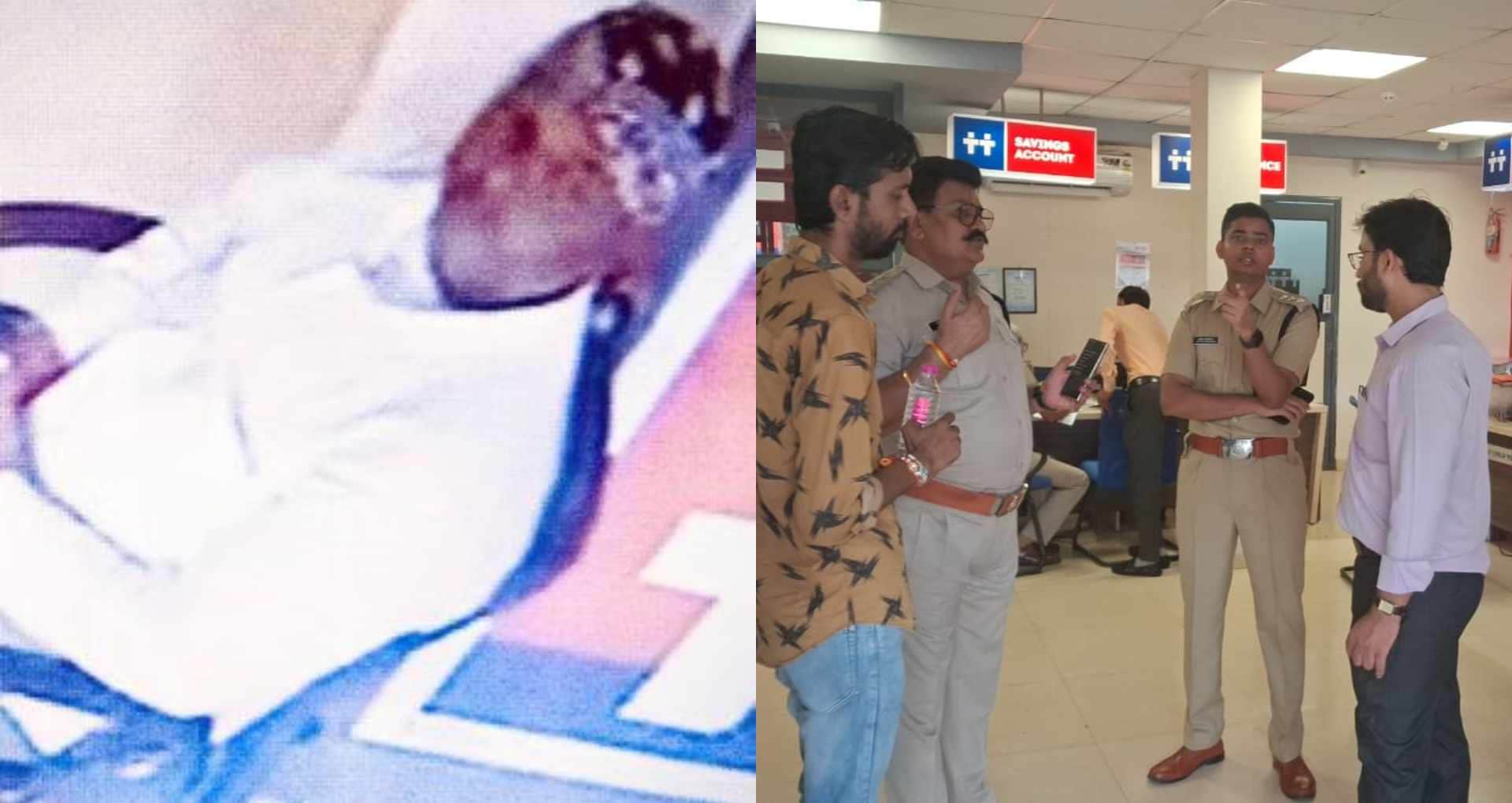 पुलिस ने संदिग्ध को पकड़ा