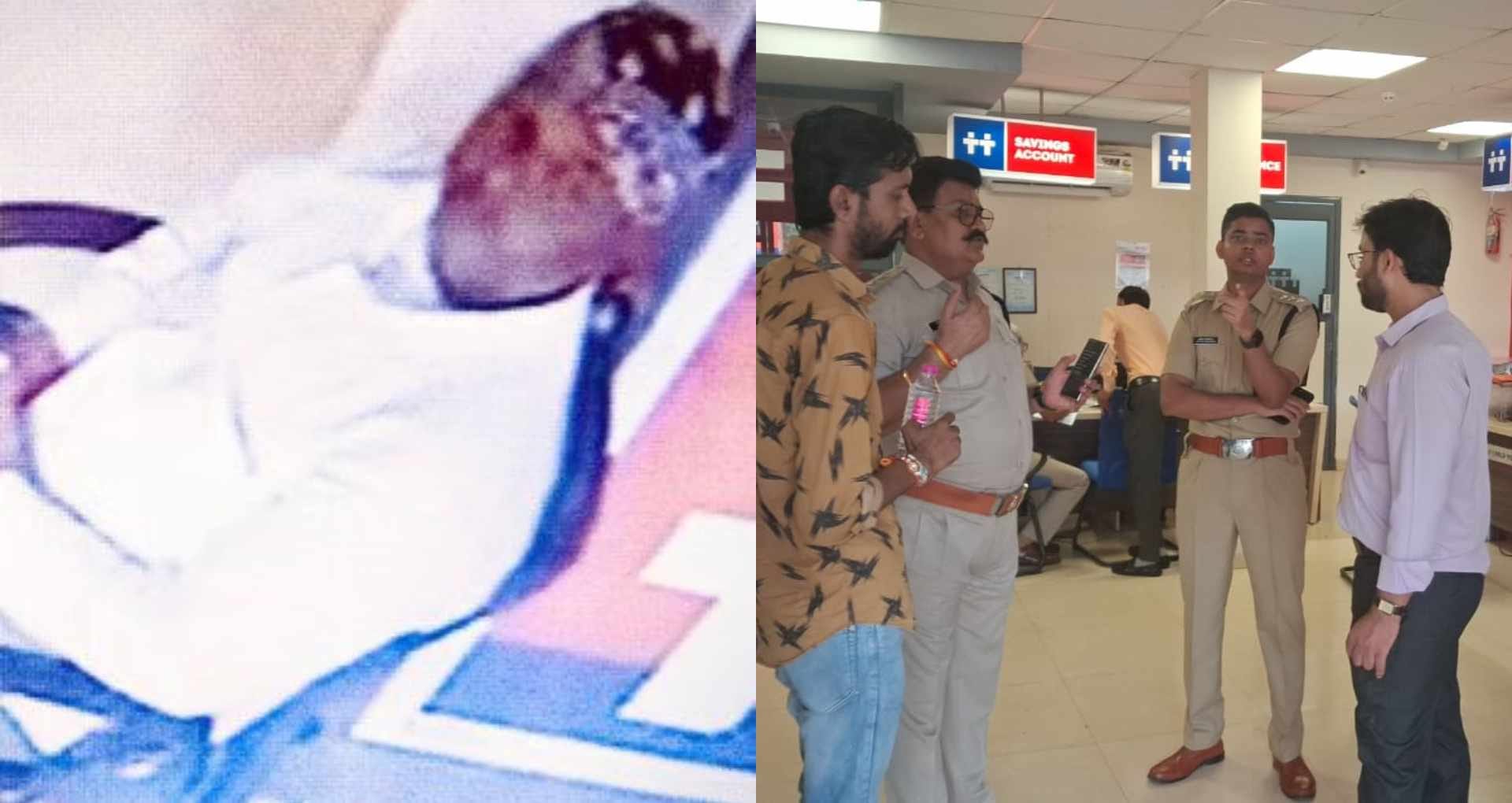 पुलिस ने संदिग्ध को पकड़ा