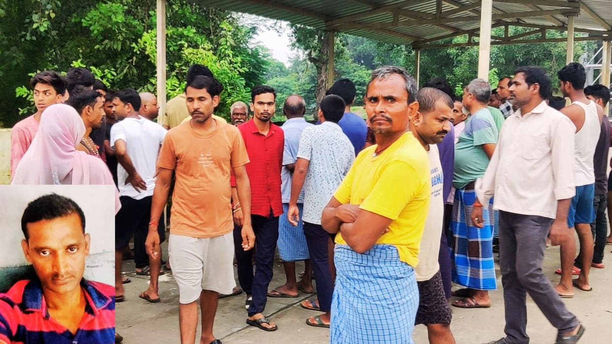 Bhadohi body of retired soldier who left home was found an hour later his family members arrived weeping