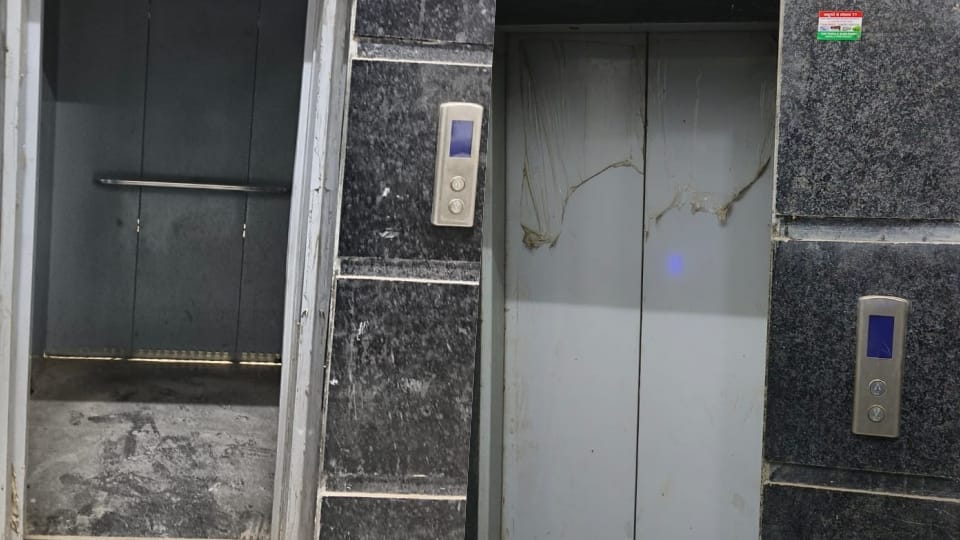 Lucknow: The wife and son of a former STF inspector were trapped in a lift for half an hour, terrified