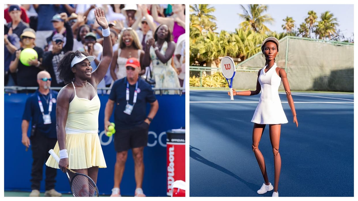 Legendary tennis player Venus Williams will become a Barbie doll a unique initiative in honor