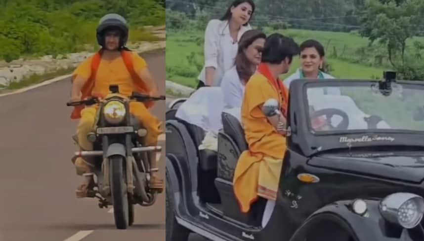 Baba Bageshwar Bullet Ride Dhirendra Shastri Ride Luxury Car And Bullet Chhatarpur News