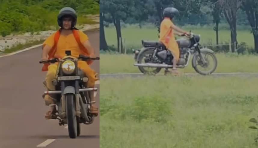 Baba Bageshwar Bullet Ride Dhirendra Shastri Ride Luxury Car And Bullet Chhatarpur News