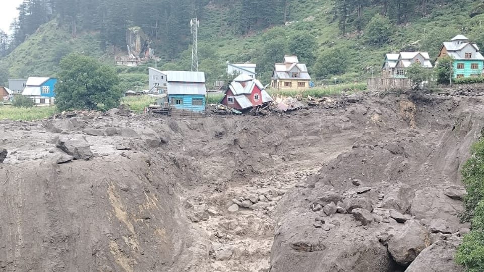 cloudburst in Uttarakhand... two dead