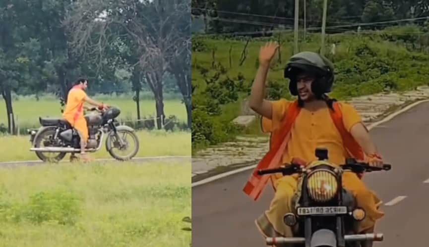 Baba Bageshwar Bullet Ride Dhirendra Shastri Ride Luxury Car And Bullet Chhatarpur News