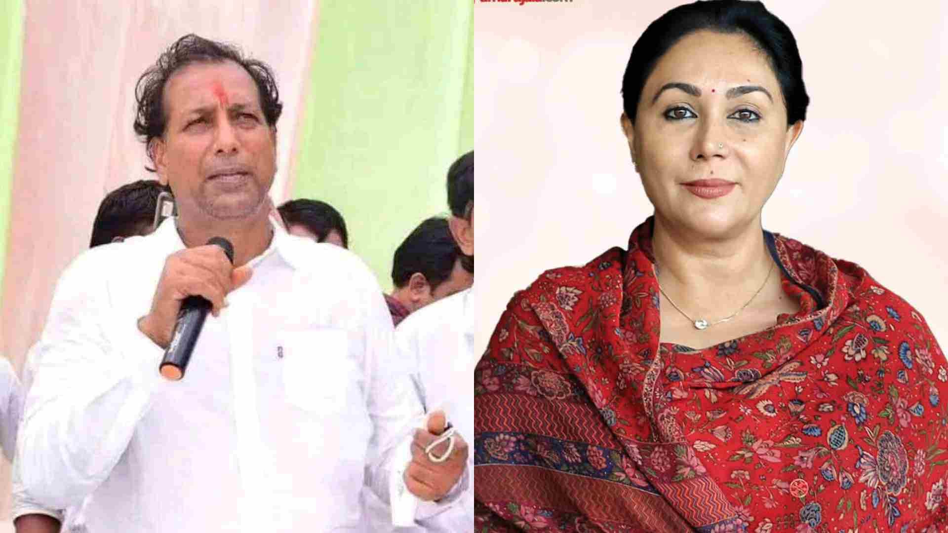 राजेंद्र गुढ़ा और दीया कुमारी।