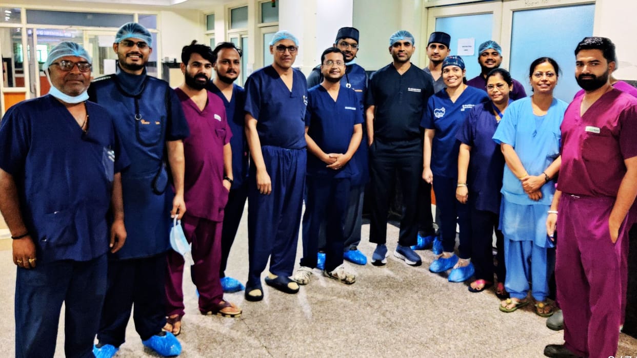 BHU two-month-old baby heart valve had shrunk doctors performed complex surgery saved his life