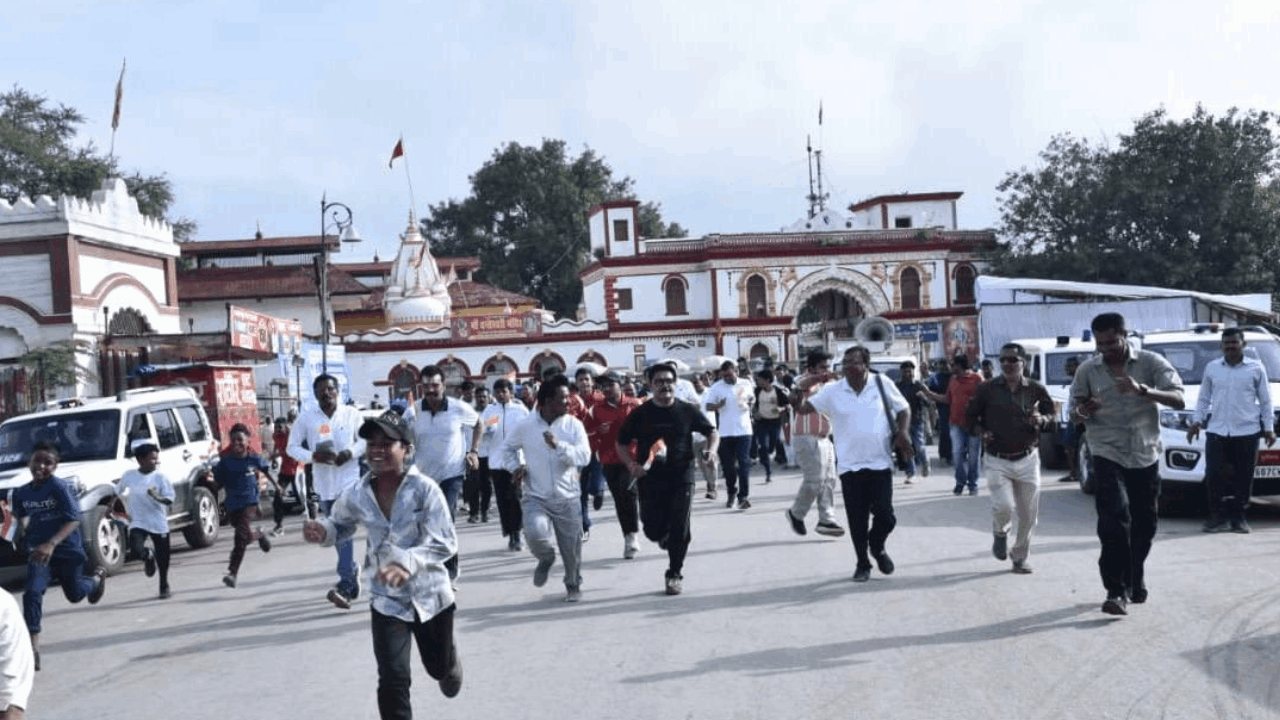 स्वतंत्रता-तिरंगा दौड़ का आयोजन