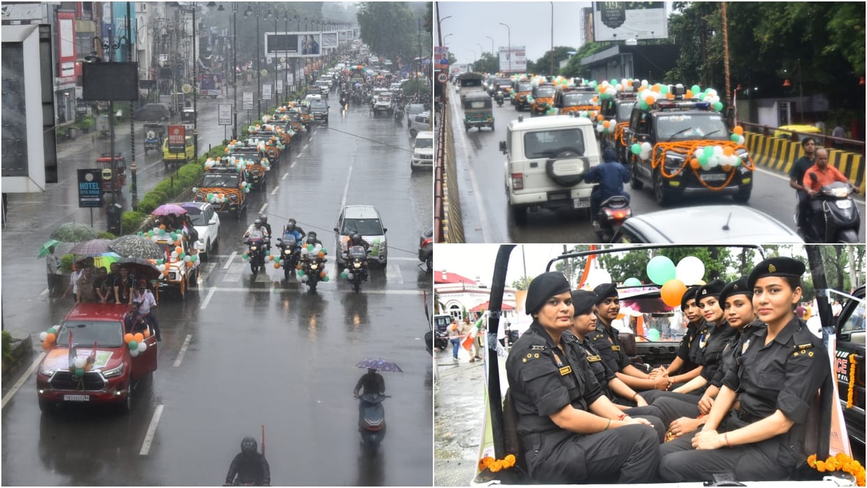Amar Ujala tiranga Yatra taken out to spread the message of patriotism in Bareilly