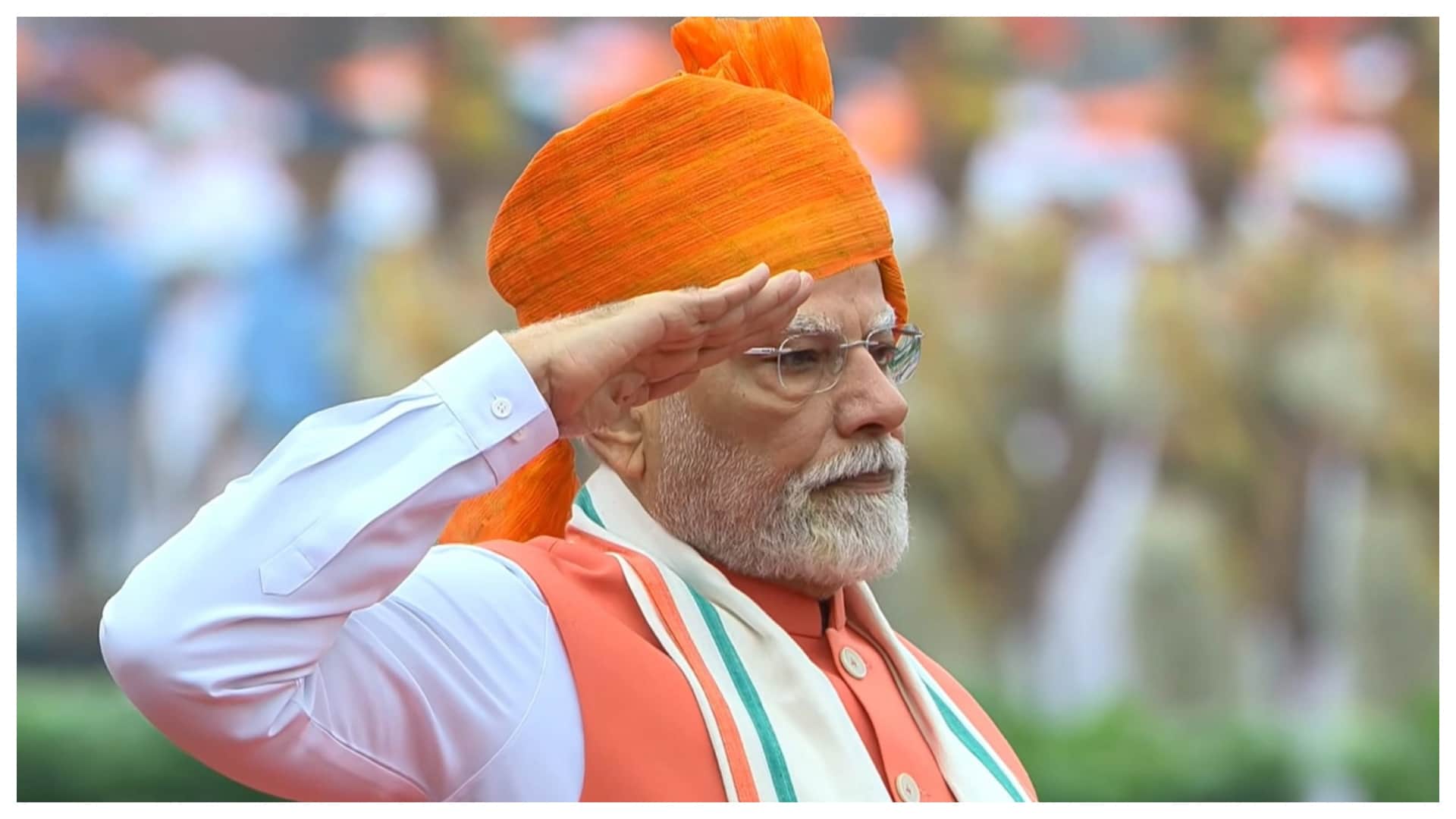 independence day photos pm modi flag hoisting from red fort youth celebration