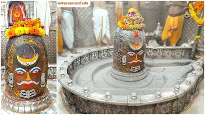 Baba Mahakaldifferent on Independence Day, the peak decorated tricolor, tricolor Baba's Tripund