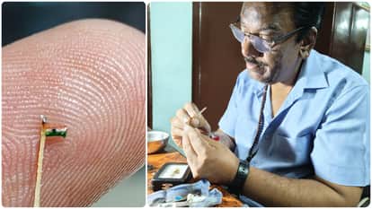 79th independence day 2025 special National Anthem on a grain of rice