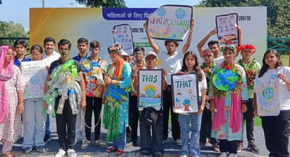 Kanpur Amar Ujala Maa Tujhe Pranam Rally Rally started from Motijheel tableaux attracted everyone
