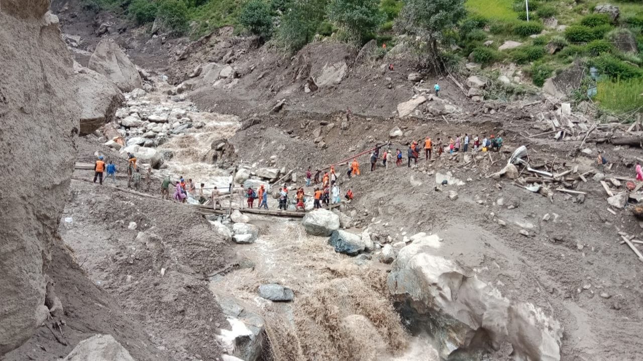 Videos viral on social media devastation caused by cloudburst in Chishoti of Kishtwar blood-soaked bodies