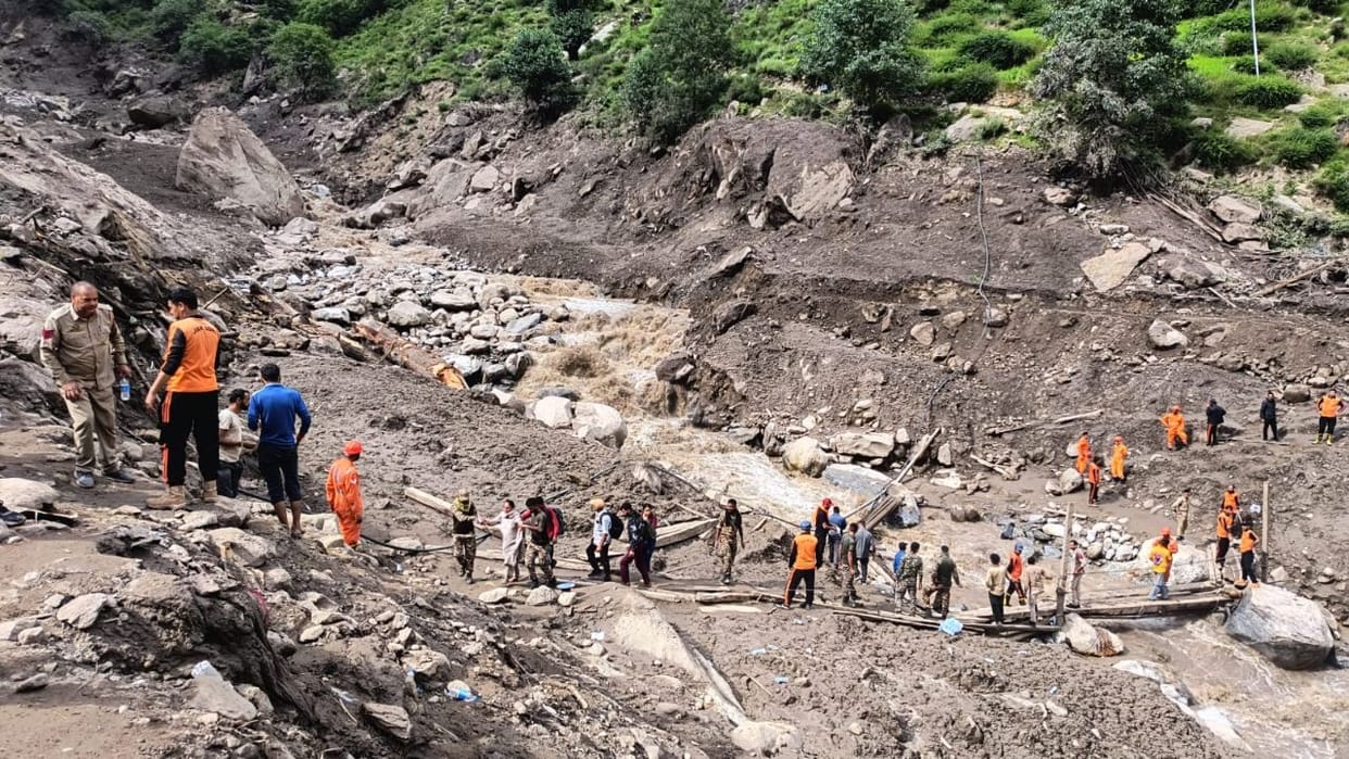 Cloudburst and landslide have caused massive destruction in Chishauti village of Kishtwar.