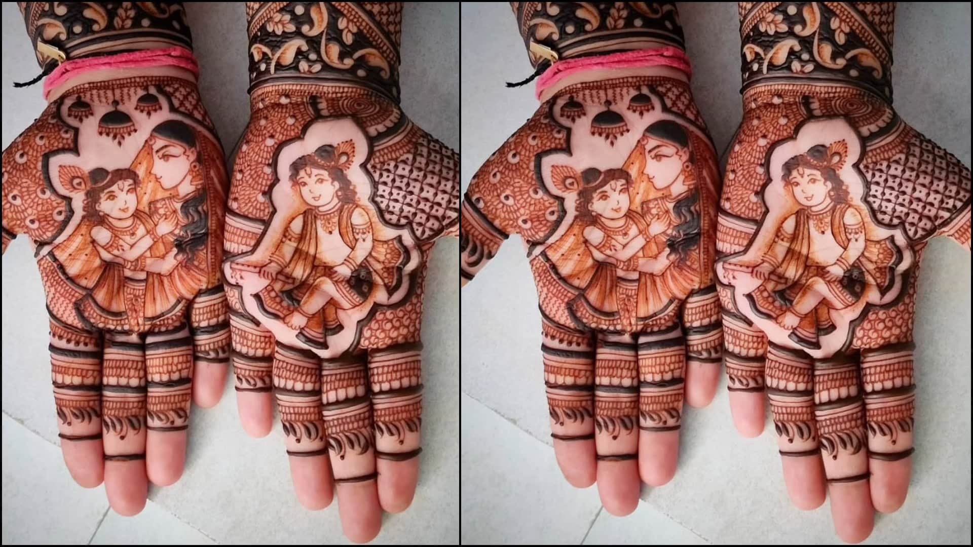 Janmashtami Special Mehndi Design Try These Latest Krishna Name Mehndi Designs