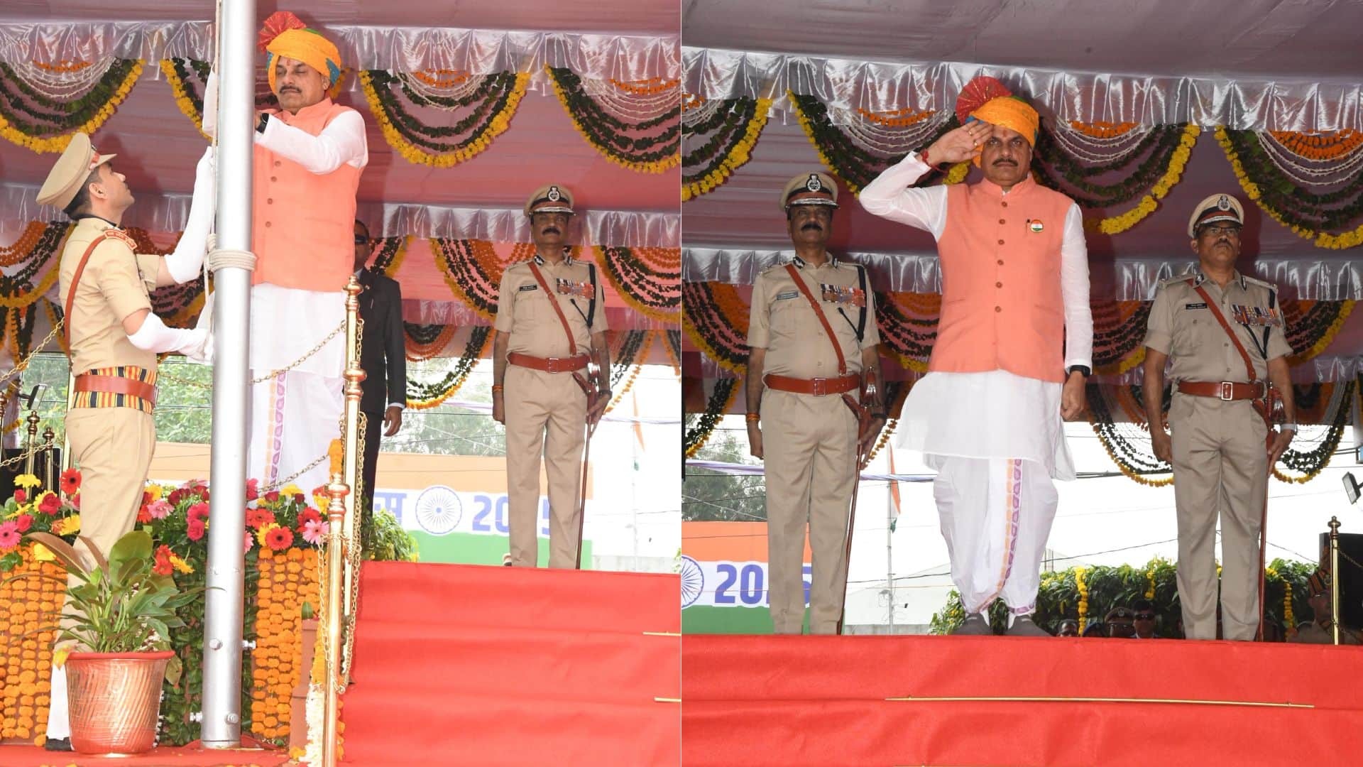 MP News: CM Dr. Mohan Yadav hoists flag in Bhopal, message to the people of the state