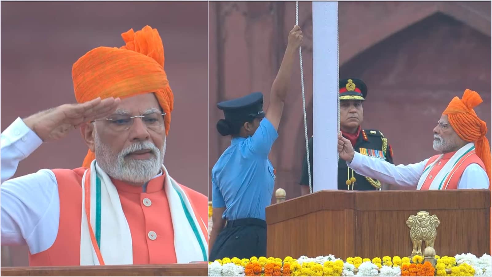 PM Modi Look On 79th Independence Day 2025 Celebration On-red-fort-delhi