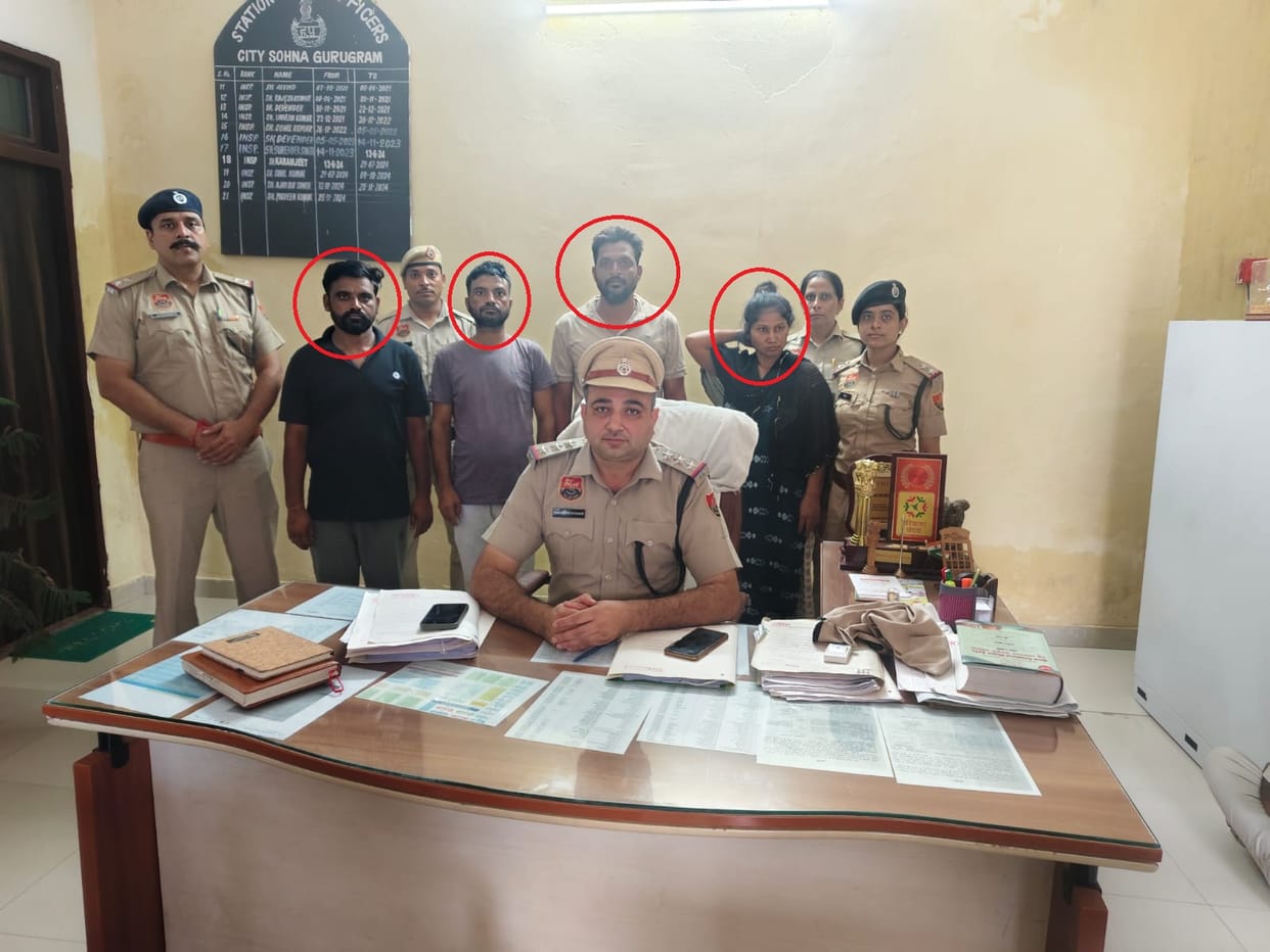 25-year-old man murdered by slitting his throat in Gurugram four accused arrested