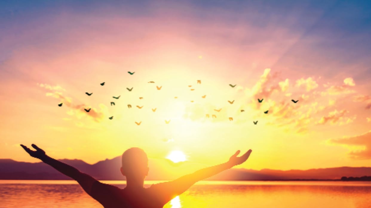 Independence Day festival of light and luminous descent