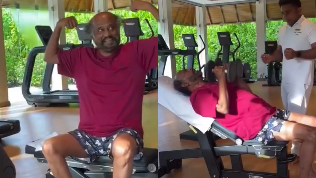 Coolie Actor Rajinikanth Workout Video Viral SuperStar Film Earn Well In Box office