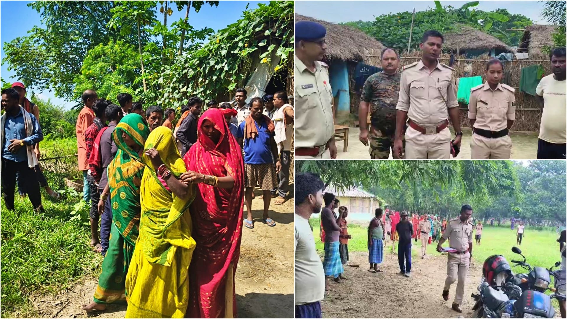 घटनास्थल पर पहुंचकर मामले की छानबीन में जुटी पुलिस