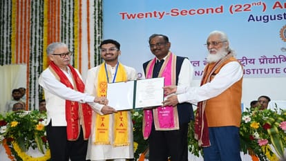 1569 students received degrees in MNNIT convocation, ISRO Chairman Dr. V. Narayanan was the chief guest
