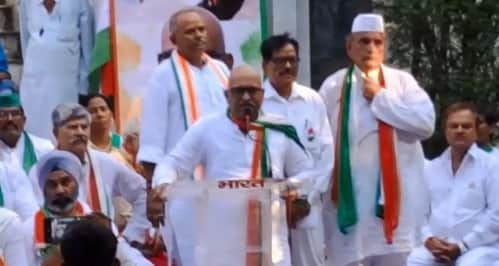 Kanpur Huge crowd gathered in Congress Independence Day public meeting Ajay Rai addressed