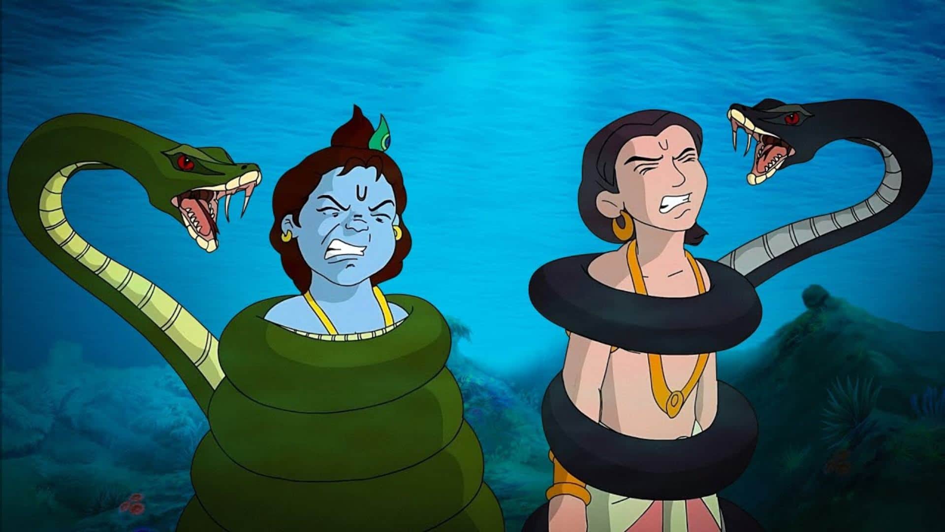 Janmashtami Specil Animated shows on Krishna Roll No 21 Little Krishna Kisna Krishna Balram