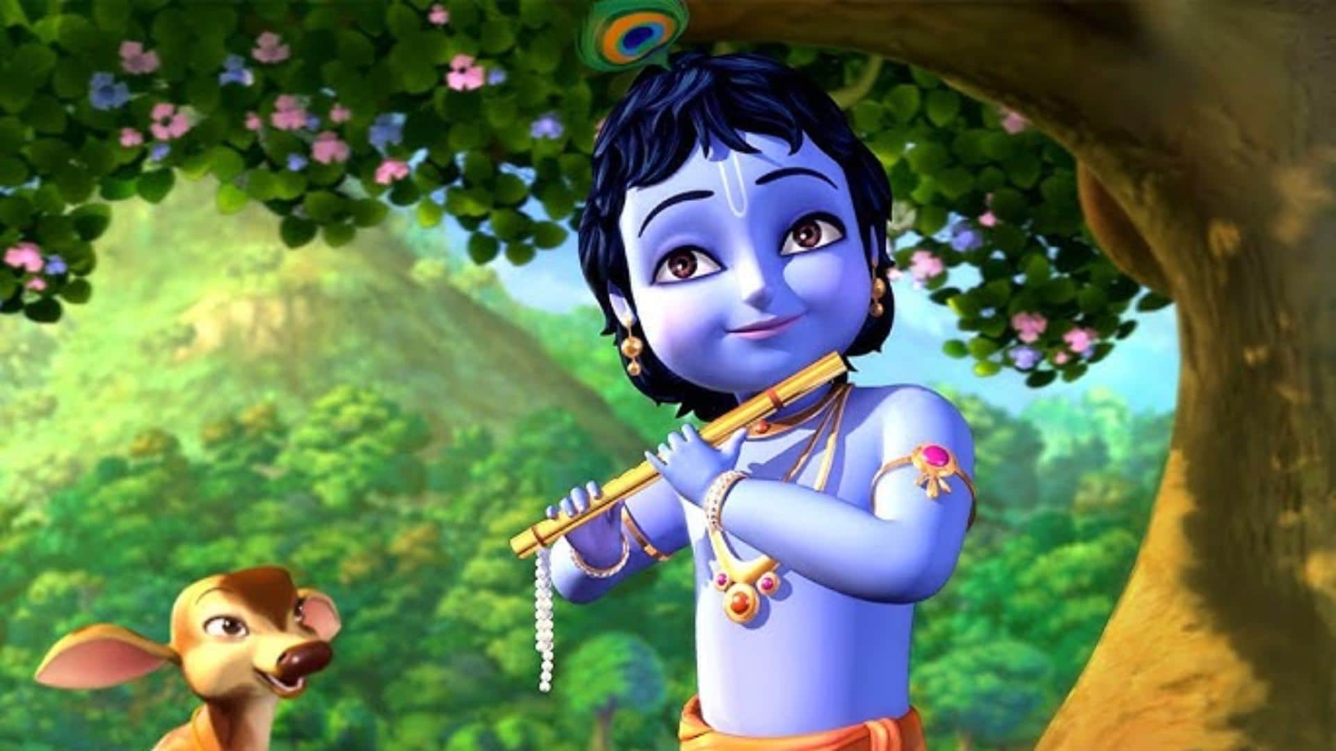 Janmashtami Specil Animated shows on Krishna Roll No 21 Little Krishna Kisna Krishna Balram