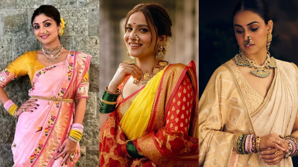 Ganesh Chaturthi 2025 Get Perfect Maharashtrian Look Inspired  from These Actresses