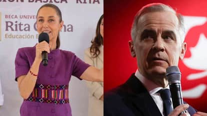 मैक्सिकन राष्ट्रपति क्लाउडिया शीनबाम और कनाडाई प्रधानमंत्री मार्क कार्नी