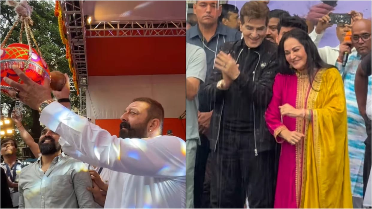 Krishna Janmashtami 2025: Sanjay Dutt participate in Dahi Handi celebration video viral