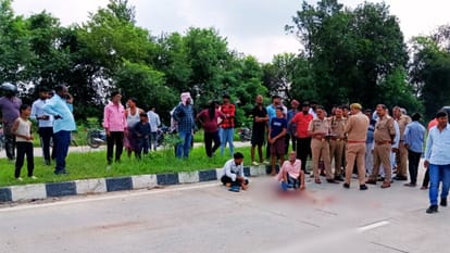 UP Accident Young man dies in azamgarh dead body found on road report filed against unknown vehicle