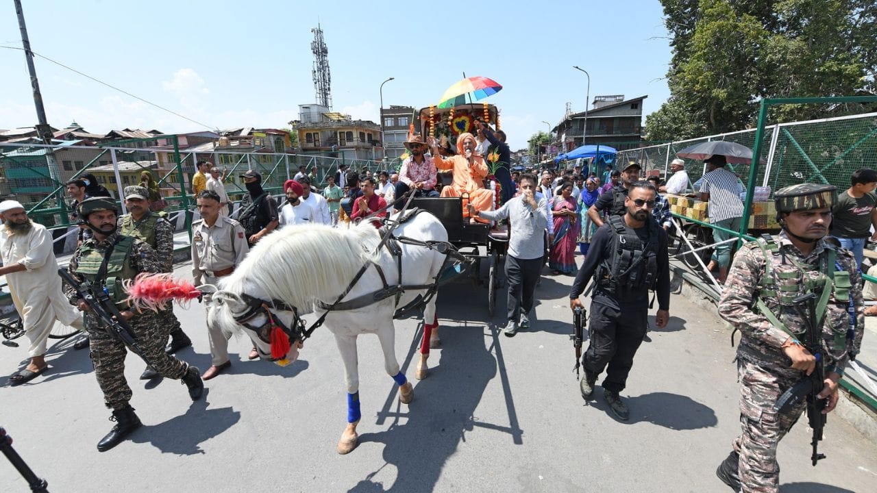 Kashmir's Janmashtami: Srinagar reverberated with the chanting of Hare Krishna
