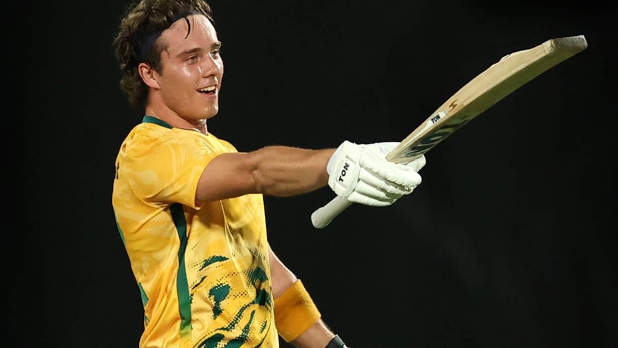 South Africa batter Dewald Brevis broke Virat Kohli's five-year-old T20I record in Australia