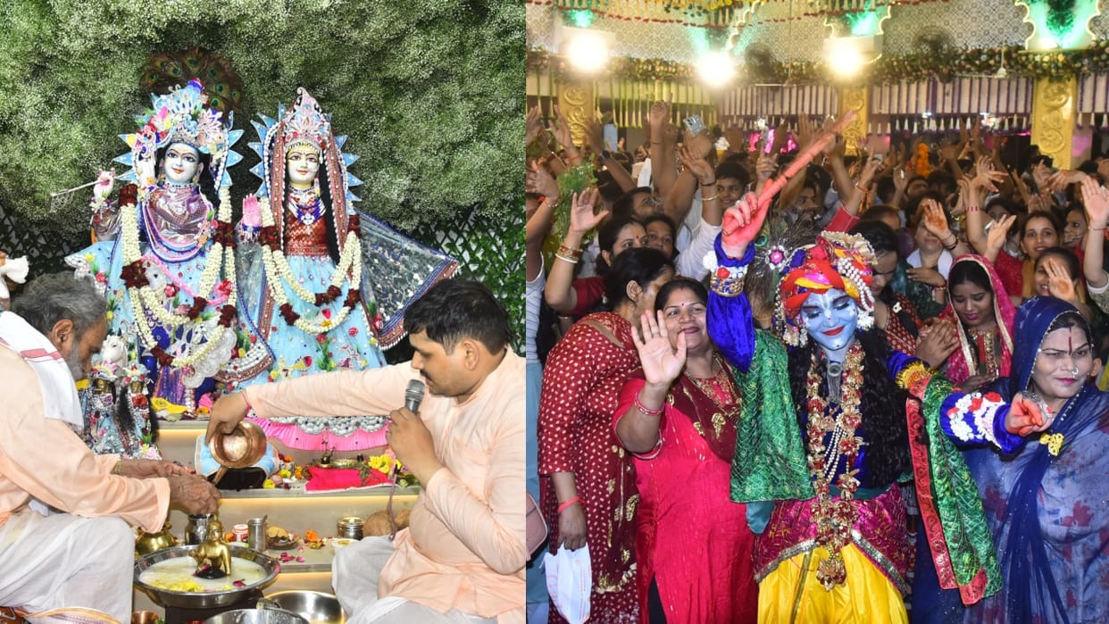 Krishna born at midnight there was joy all around devotees celebrated Janmashtami 2025 in Bareilly