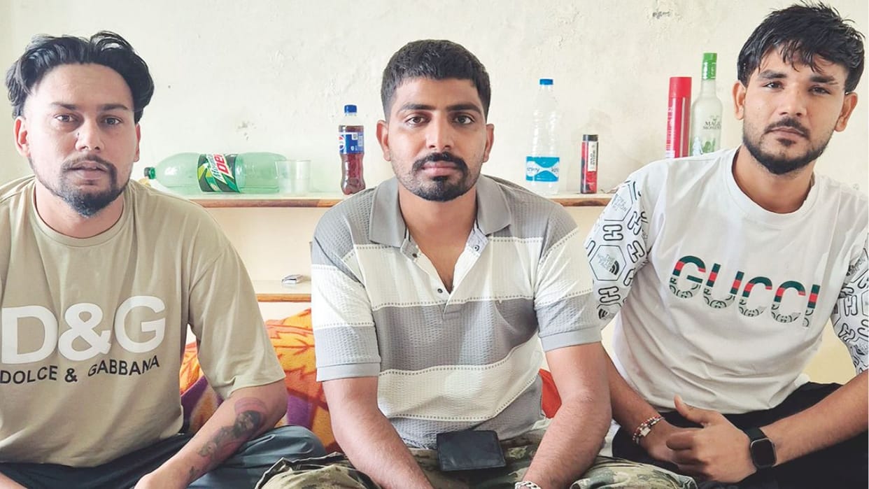 Raid in Shimla on information of Chitta smuggling three gangsters from Punjab arrested