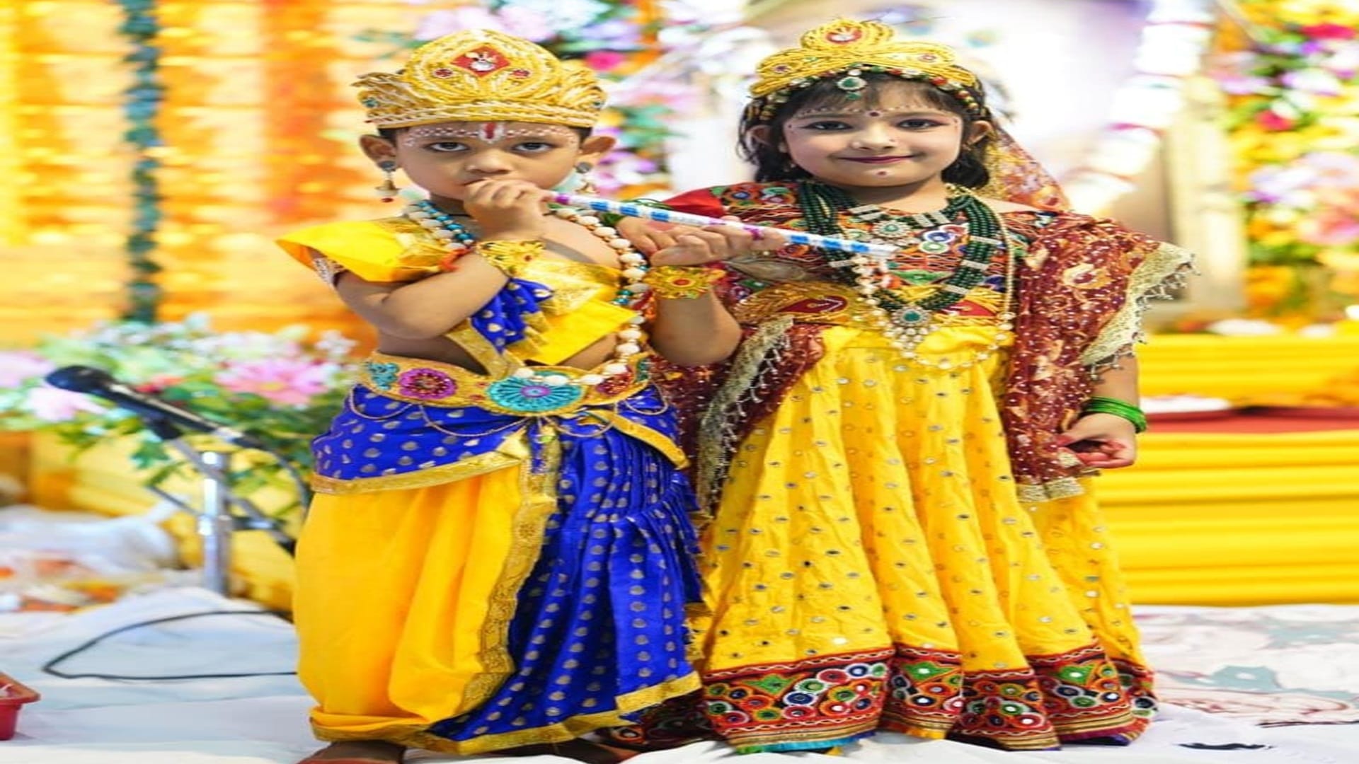 Janmashtami was celebrated with great pomp in the Chief Minister's residence with little Balgopals in CG