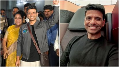 Shubhanshu Shukla returns to India to a warm welcome After Space Travel See Photos Rekha Gupta Jitendra Singh