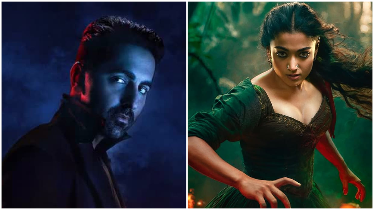 Ayushmann Khurrana Rashmika Mandanna Nawazuddin Siddiqui And Paresh Rawal First Look Out From Thama