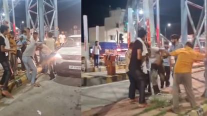 Massive Protest at Bhuni Toll Plaza in Meerut After Soldier Beaten Villagers Create Ruckus and Vandalize