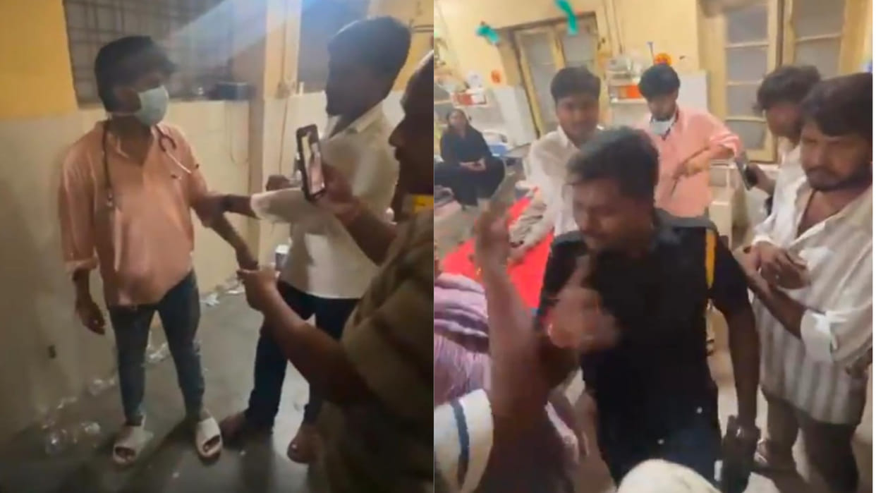 A fake doctor was treating a patient in Basti district hospital. There was uproar after the patient's death