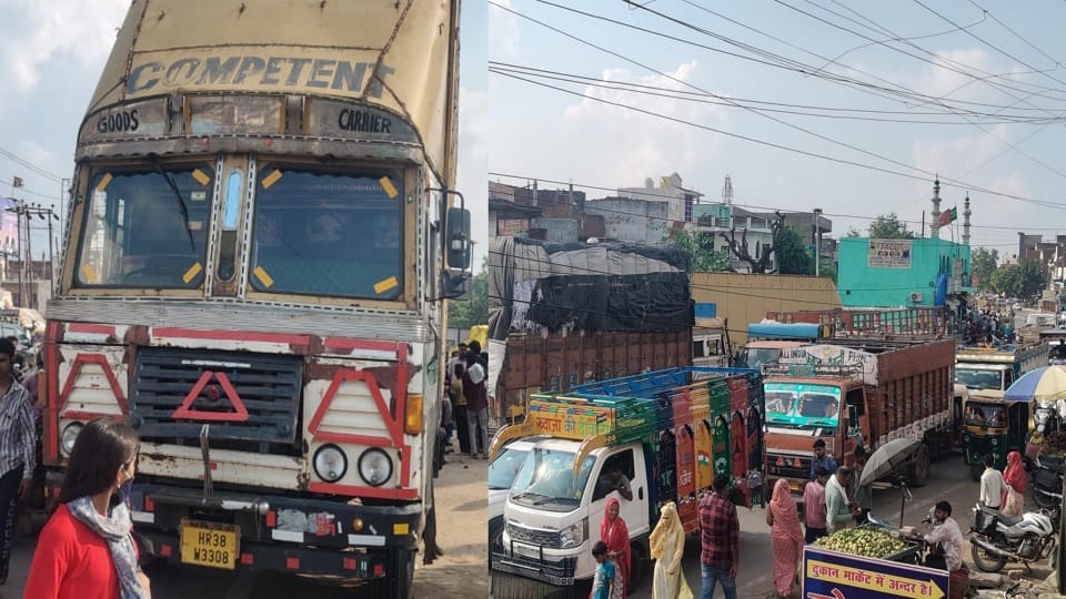 Truck ran over an Activa rider retired soldier died