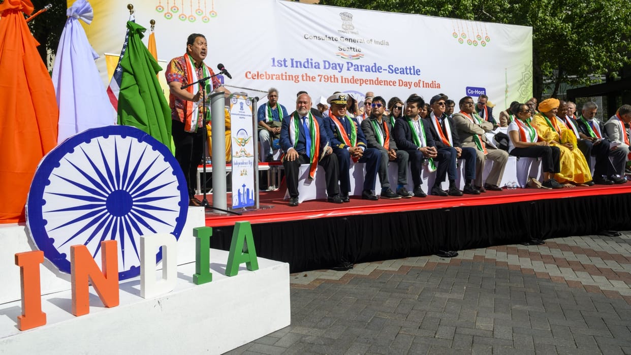 First ever India Day parade in Seattle showcases cultural diversity of all Indian states