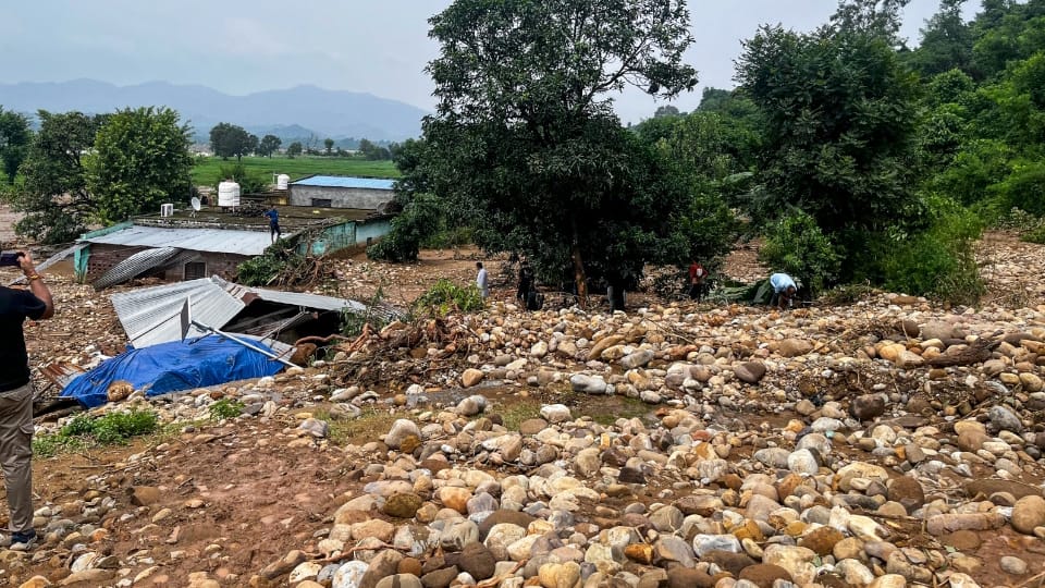 Kathua Cloudburst Flood havoc in Kharot village bikes and scooters also washed away five thousand chickens die